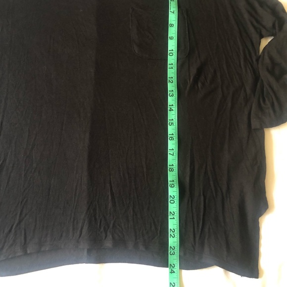 Dolman sleeve super soft 3/4 sleeve black top XS - Picture 4 of 6